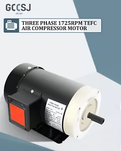 Motore Elettrico General Purpose 1 HP 3 Fase 56C Telaio 1725 RPM TEFC 230/460 Volt - Foto 1 di 6