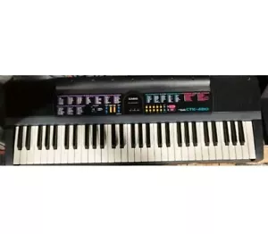 Casio CTK-480 61 Schlüssel volle Größe tragbare Tastatur fehlt das Kabel - Bild 1 von 10