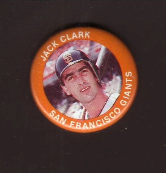 1985 Jack Clark Fun Foods Pin San Francisco Giants - Image 1 of 1