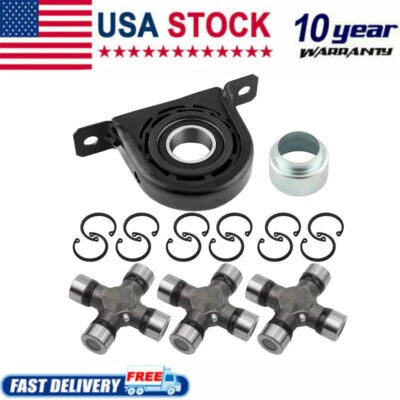 For 2007-13 2014 2015 Nissan Titan Drive Shaft Center Support Bearing + U Joint - Imagem 1 de 4