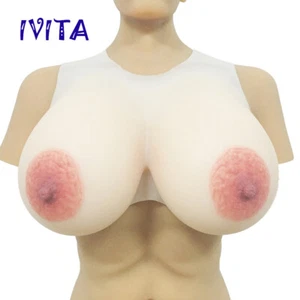 14XL Enormes Tetas Travesti Silicona Pechos Ovalados Areola Grande Tetas Falsas - Imagen 1 de 13