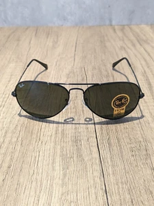 Ray-Ban 3025 L2823 Pilotensonnenbrille schwarz grün G-15 Gläser Unisex 58 mm Metall - Bild 1 von 12