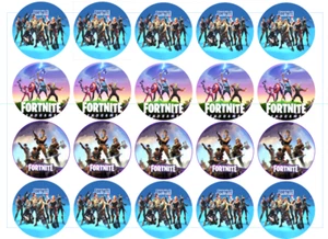 20PZ FORTNITE CUPCAKES / COPRI - BISCOTTI Mini - Ostia per biscotto ARCOBALENO - Foto 1 di 1