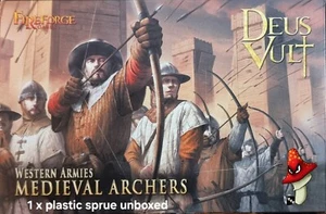 Medieval Archers Deus Vult Fireforge Games 1/56 28mm 1 x Plastic Sprue unboxed  - Picture 1 of 11