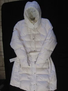 Nike Sportswear ~ Detachable Hood~Down Puffer~Long  Coat ~White ~ Women's Sz XL - Bild 1 von 14