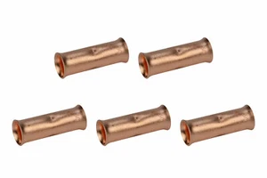 3/0 AWG TEMCo Butt Splice Connector Bare Copper Uninsulated Gauge. 5 Pack - Picture 1 of 5