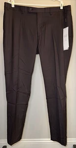 Calvin Klein Men's Slim-Fit Performance Dress Pants In Wine/Black - Size 40x30 - Picture 1 of 3