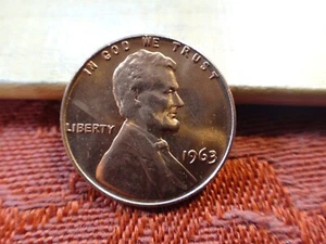 Centavo Lincoln 1963 sin circular 1 c - envío y devolución gratuitos EE. UU. - Imagen 1 de 2