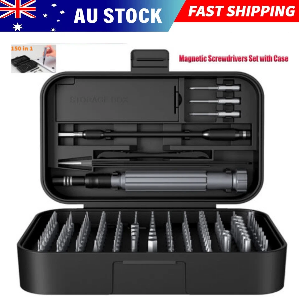 150 In 1 Precision Magnetic Screwdriver Set Trox PC Phone Watch Repair Tool Kit - image 1 of 4