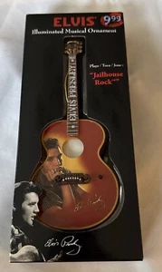 Elvis Guitar Ornament plays Jailhouse Rock 7inch - Picture 1 of 4