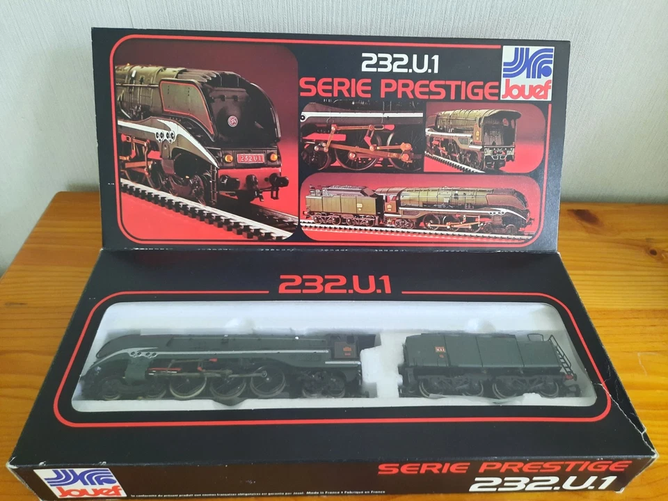 Jouef SNCF 232U1 Locomotive Vapeur H0 Plastique Vert (8249)  Série Prestige - Photo 1/4