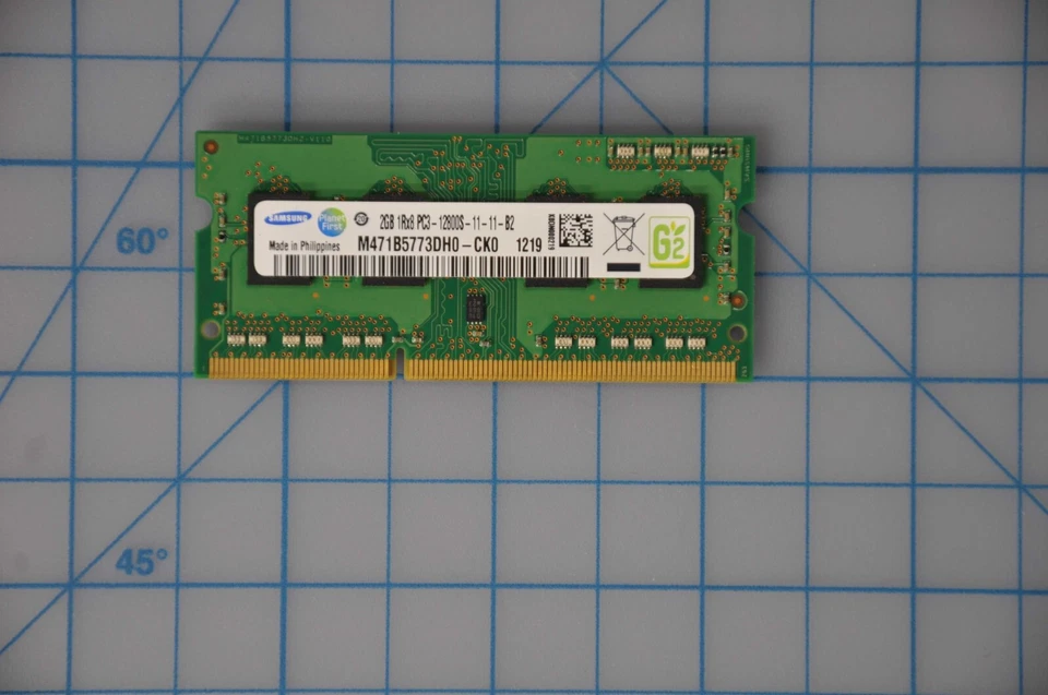 SAMSUNG 4GB PC3-12800 DDR3 1600 Laptop SODIMM Memory Grade A M471B5273DH0-CK0 - Image 1 of 1