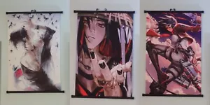 3 Japanese Anime Art Print Wall Hanging Scroll Decor Female Lot Abstract Sexy - Picture 1 of 7