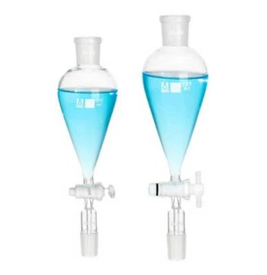 Borosilicate Separatory Funnel 60ml-1000ml Lab Glassware Chemistry Equipment GB - Image 1 of 4