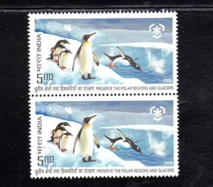 INDIA #2389-2390 2009 PRESERVATION OF POLAR REGIONS MINT VF NH O.G PAIR - Picture 1 of 1