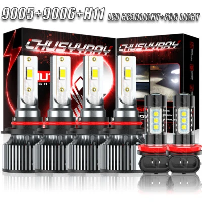 Combo de faros LED haz alto/bajo + luces antiniebla para Honda Odyssey 2005-2010 Foto 1 de 4