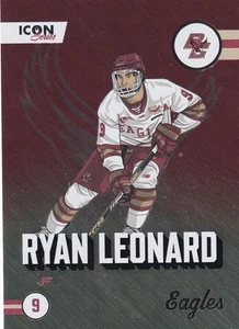 2024-25 Boston College Ryan Leonard Icon Series HOLO FOIL Onit Athlete Capitals - Bild 1 von 2