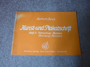 Kunst- und Plakatschrift, Norm-Schrift, Blockschrift, Herbert Bock 1971 Heft 3 - Picture 1 of 8