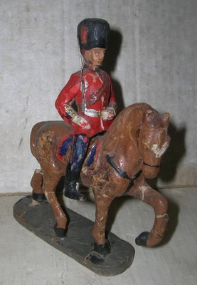 uralter Elastolin Reiter 10 cm Figur - Bild 1 von 4