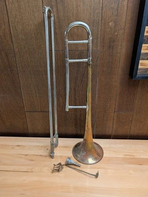 FE OLDS LA Calif TROMBONE  16067 16060 Rough Condition  - Image 1 of 4