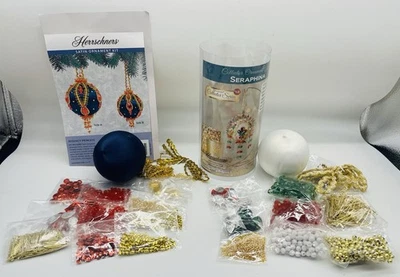 2 Herrschners - Kits de adornos navideños de cuentas y lentejuelas - Seraphina y princesa Foto 1 de 3