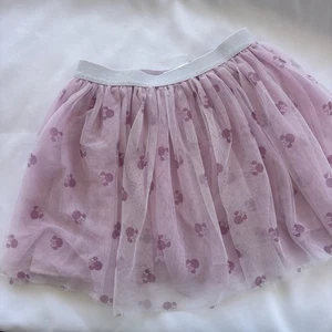 Disney Junior Minnie Mouse Pink Tulle Glitter Skirt Size 7 - Picture 1 of 5