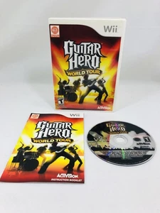 Guitar Hero: World Tour (Nintendo Wii, 2008) Con Manual - Probado Funciona Limpio - Imagen 1 de 8