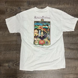 Camisa De Colección Festival Azalea Grande Blanca 1997 Wilmington Carolina del Norte EE. UU. 90s - Imagen 1 de 12