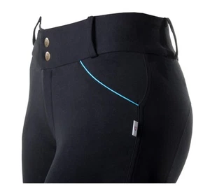 Devon Aire Riding Pants Children’s Size Large Black Equestrian Horse Riding - Picture 1 of 8