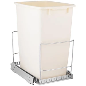 Bote de basura extraíble debajo del gabinete, 11” de ancho x 161/2” de profundidad- se adapta a la mayoría de 35 cuartos de galón Latas pesadas D... - Imagen 1 de 6