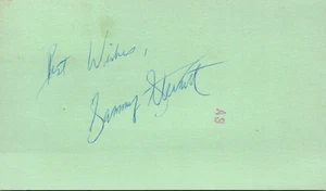 SAMMY STEWART Index Card 3 X 5 SIGNED AUTOGRAPHED AUTO 1977 BALTIMORE ORIOLES - Picture 1 of 2