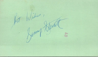 SAMMY STEWART Index Card 3 X 5 SIGNED AUTOGRAPHED AUTO 1977 BALTIMORE ORIOLES - Image 1 of 2