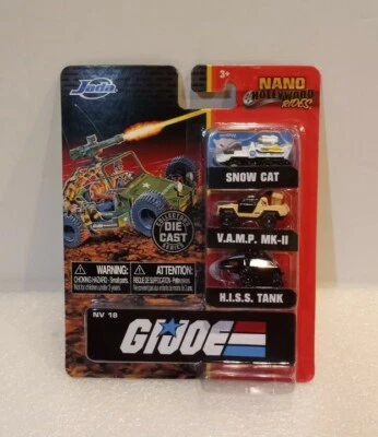 GI JOE Nano Hollywood Rides ~ Snow Cat  VAMP MK-II HISS Tank Jada Die Cast Cars - Image 1 of 2