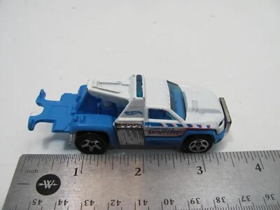 Hot Wheels City Works REPO DUTY 2012 blanco y azul Foto 1 de 4