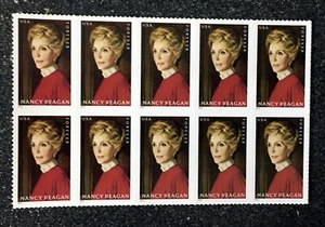 2022USA #5702 Forever Nancy Reagan - Block of 10 mint postage - Picture 1 of 2