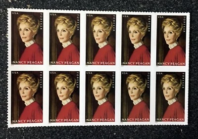 2022USA #5702 Forever Nancy Reagan - Block of 10   mint postage - Image 1 of 2