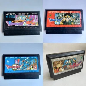 Dragon Quest 1 2 3 4 I II III IV Famicom gebraucht Nintendo NES sauber getestet - Bild 1 von 17