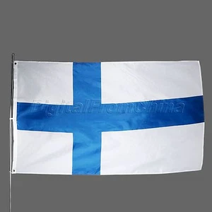 90*150cm Finland Flag Finnish Flags Country National Banner Indoor Outdoor Decor - Picture 1 of 10