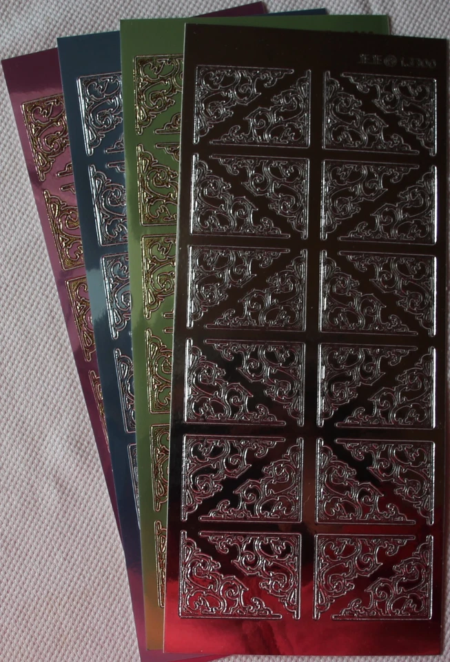 1 Stickerbogen Spiegelfolie "Ecken", Jitttenmeier - Bild 1 von 1