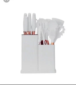 Kitchenware Set19 Pcs Knife Silicone Gel Spatula Spoon Wooden Handle   - Picture 1 of 3