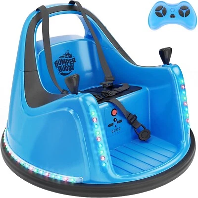 Bumper Buddy Blue Ride On Electric Bumper Car for Kids & Toddlers, 12V 2-Speed - Image 1 of 4