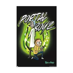 RICK AND MORTY PORTAL BOYZ POSTER di Trends International - NUOVO 34" x 23" - Foto 1 di 4