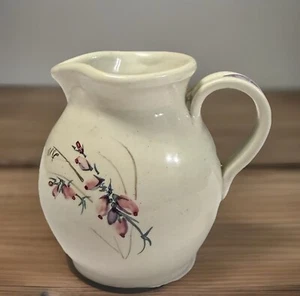 Kylemore Abbey Pottery Creamer Handpainted Floral Design Small Pitcher - Picture 1 of 6