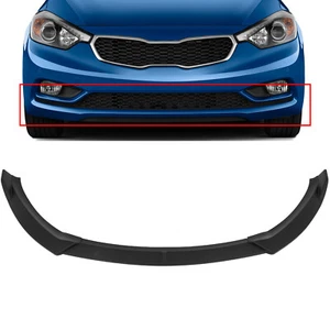 Front Bumper Lip Spoiler Fits 2014-2016 Kia Forte EX LX SX Matte Black - Picture 1 of 8