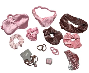 Hair Accessories Women Girls Pink Scrunchies Headbands Claw Clip Mask Gift Box - Picture 1 of 13