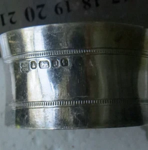 vintage sterling silver hallmarked seviette holder 16 grams - Picture 1 of 4