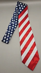 Steve Harris Hand Made neck tie Stars and Stripes America - Picture 1 of 4