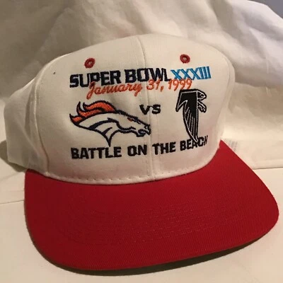 Gorra Headmaster Inc Super Bowl XXXIII Broncos Falcons 31 de enero de 1999 Foto 1 de 4