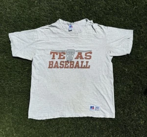 VTG Super Thrashed Distressed Worn Grunge Faded Paper Thin T-Shirt XL Texas - Picture 1 of 20