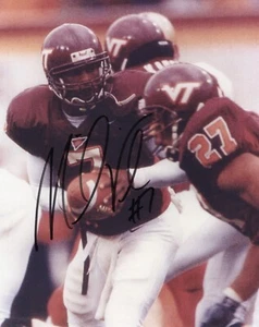 MICHAEL VICK Signed VIRGINIA TECH 8x10 Photo +  COA - Picture 1 of 1